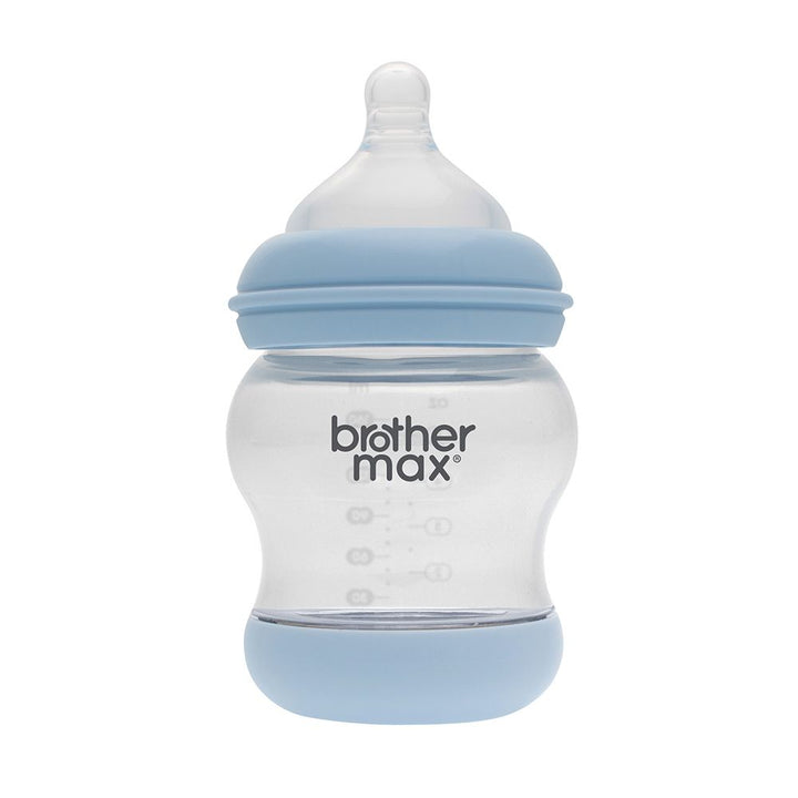 Brother Max PP Anti-Colic Feeding Bottle 0-3 Months Blue 160 mL 1's BM107B - Easy Pharmacy LLC