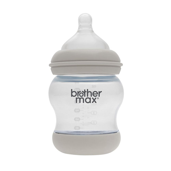 Brother Max PP Anti-Colic Feeding Bottle 0-3 Months Grey 160 mL 1's BM107G - Easy Pharmacy LLC