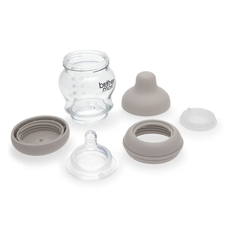 Brother Max PP Anti-Colic Feeding Bottle 0-3 Months Grey 160 mL 1's BM107G - Easy Pharmacy LLC