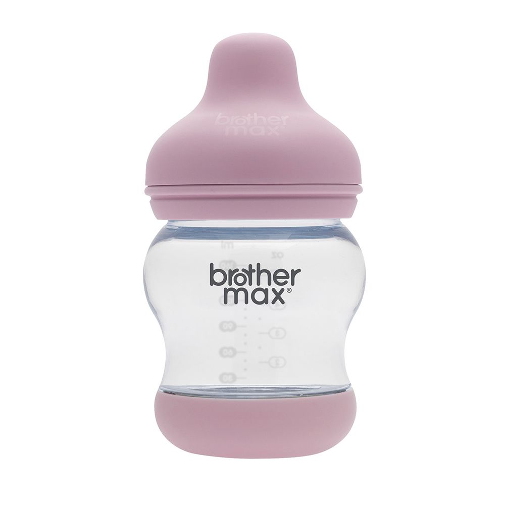Brother Max PP Anti-Colic Feeding Bottle 0-3 Months Pink 160 mL 1's BM107P - Easy Pharmacy LLC