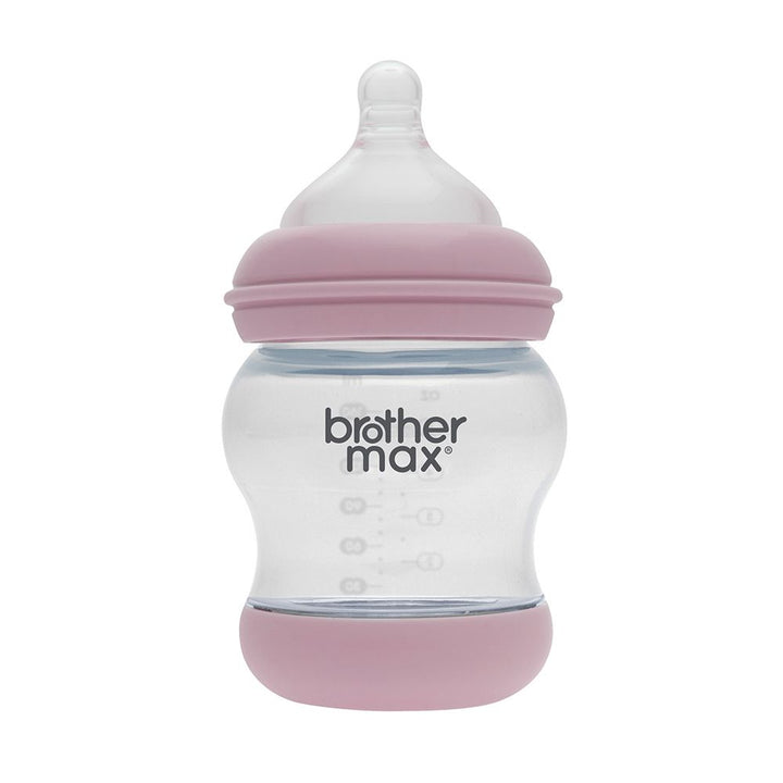 Brother Max PP Anti-Colic Feeding Bottle 0-3 Months Pink 160 mL 1's BM107P - Easy Pharmacy LLC