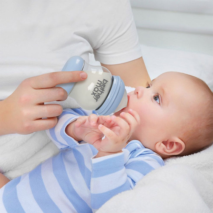 Brother Max PP Anti-Colic Feeding Bottle 3-6 Months Blue 240 mL 2's BM1082B - Easy Pharmacy LLC