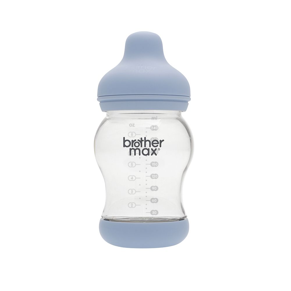 Brother Max PP Anti-Colic Feeding Bottle 3-6 Months Blue 240 mL 1's BM108B - Easy Pharmacy LLC