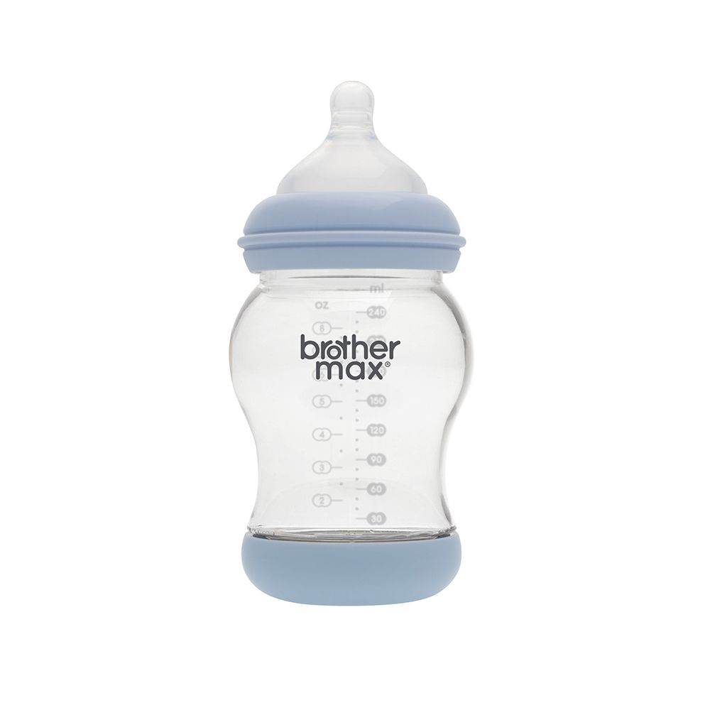 Brother Max PP Anti-Colic Feeding Bottle 3-6 Months Blue 240 mL 1's BM108B - Easy Pharmacy LLC