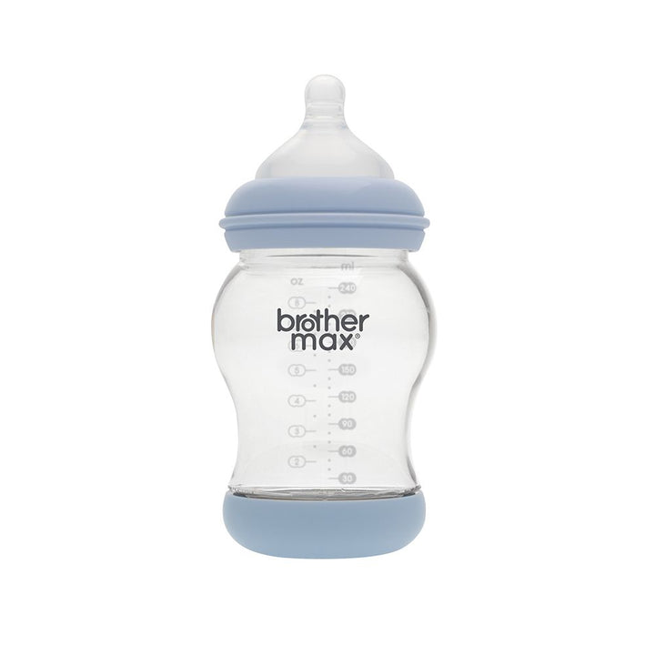 Brother Max PP Anti-Colic Feeding Bottle 3-6 Months Blue 240 mL 1's BM108B - Easy Pharmacy LLC
