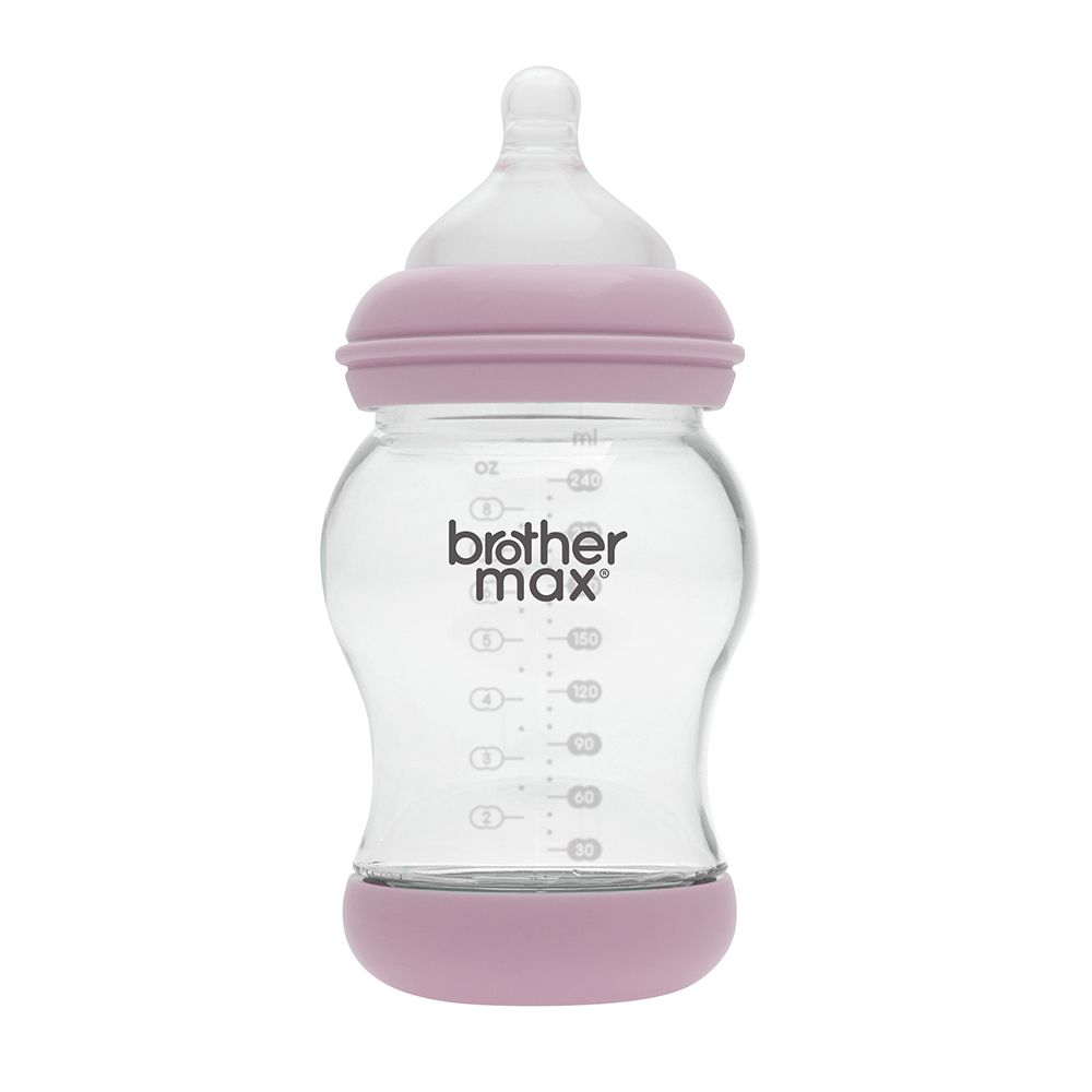 Brother Max PP Anti-Colic Feeding Bottle 3-6 Months Pink 240 mL 1's BM108P - Easy Pharmacy LLC