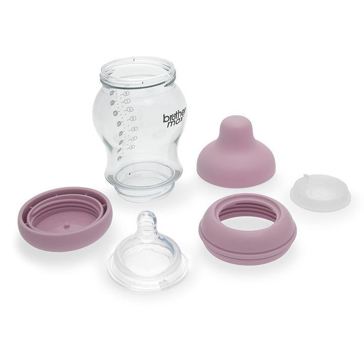 Brother Max PP Anti-Colic Feeding Bottle 3-6 Months Pink 240 mL 1's BM108P - Easy Pharmacy LLC