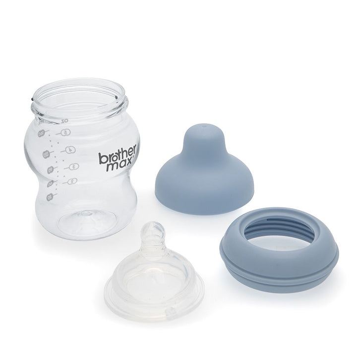 Brother Max PP Extra Wide Neck Bottle 0-3 Months Blue 160 mL 1's BM109B - Easy Pharmacy LLC