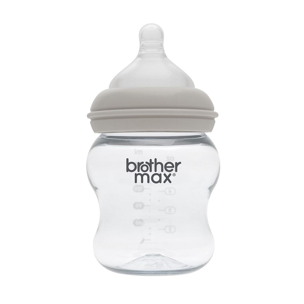Brother Max PP Extra Wide Neck Bottle 0-3 Months Grey 160 mL 1's BM109G - Easy Pharmacy LLC