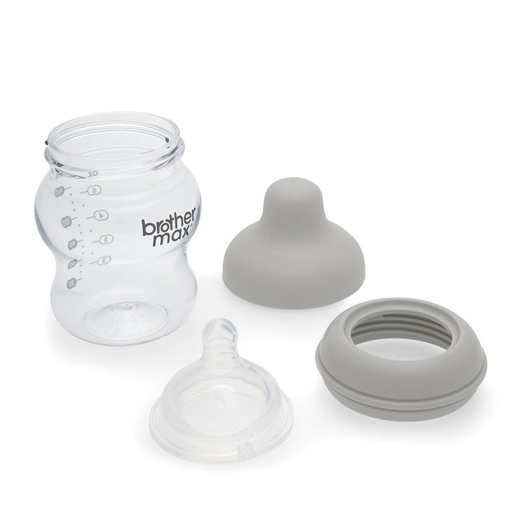 Brother Max PP Extra Wide Neck Bottle 0-3 Months Grey 160 mL 1's BM109G - Easy Pharmacy LLC