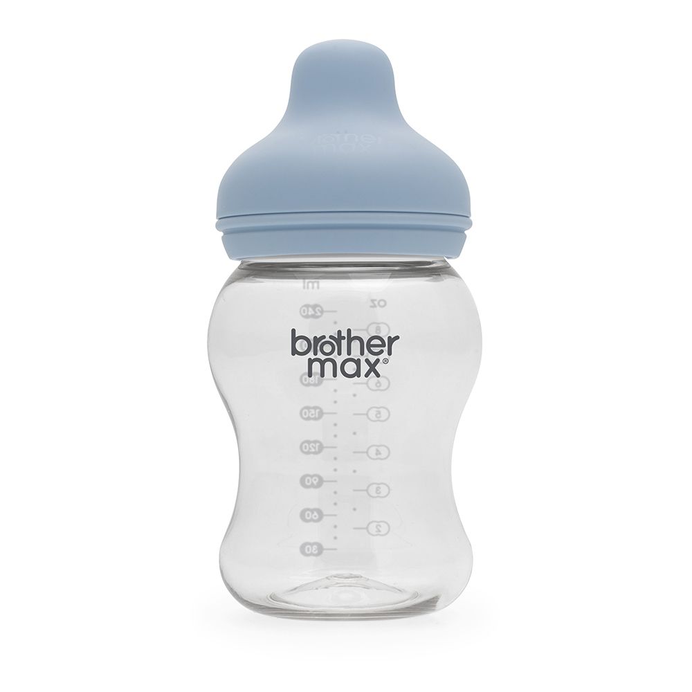 Brother Max PP Extra Wide Neck Bottle 3-6 Months Blue 240 mL 1's BM110B - Easy Pharmacy LLC