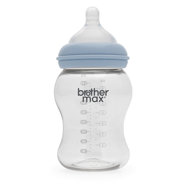 Brother Max PP Extra Wide Neck Bottle 3-6 Months Blue 240 mL 1's BM110B - Easy Pharmacy LLC