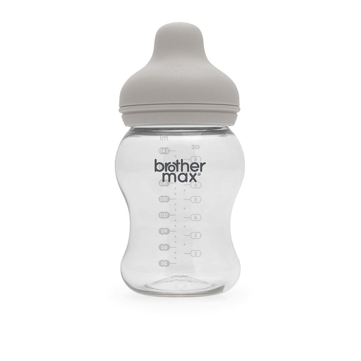 Brother Max PP Extra Wide Neck Bottle 3-6 Months Grey 240 mL 1's BM110G - Easy Pharmacy LLC