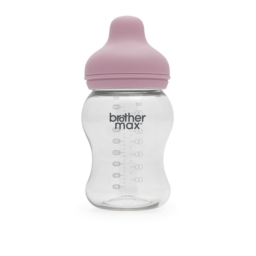 Brother Max PP Extra Wide Neck Bottle 3-6 Months Pink 240 mL 1's BM110P - Easy Pharmacy LLC