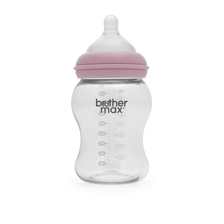 Brother Max PP Extra Wide Neck Bottle 3-6 Months Pink 240 mL 1's BM110P - Easy Pharmacy LLC