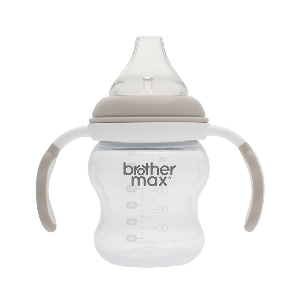 Brother Max PP Spout Cup With Handles 4+ Months 160 mL Grey 1's BM201G - Easy Pharmacy LLC