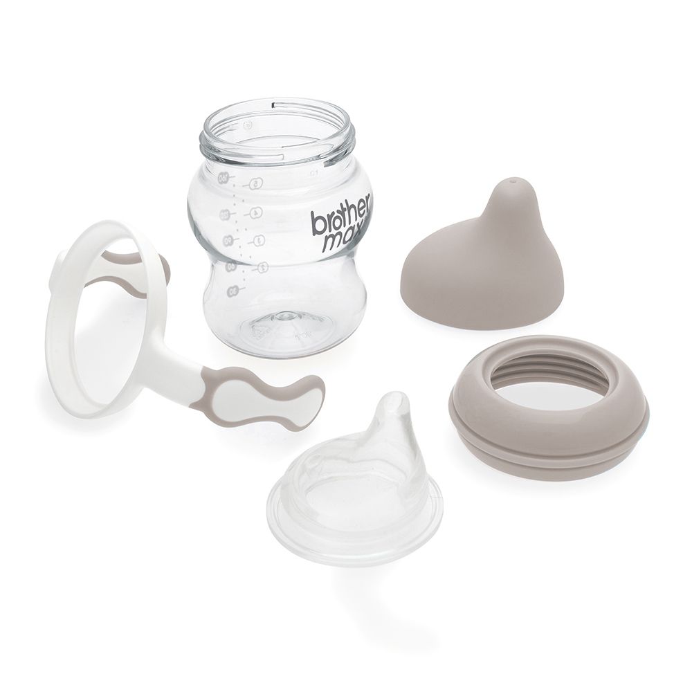 Brother Max PP Spout Cup With Handles 4+ Months 160 mL Grey 1's BM201G - Easy Pharmacy LLC