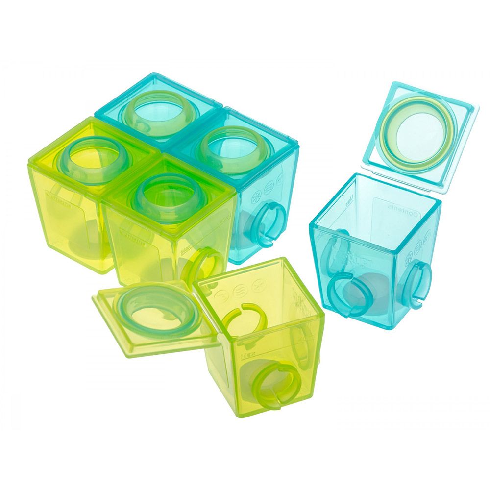 Brother Max Weaning Pots Small 4+ Months Blue-Green BM302BG - Easy Pharmacy LLC