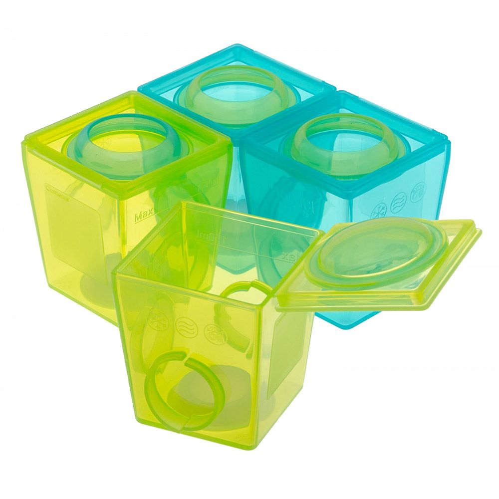 Brother Max Weaning Pots Large 6+ Months Blue-Green BM303BG - Easy Pharmacy LLC