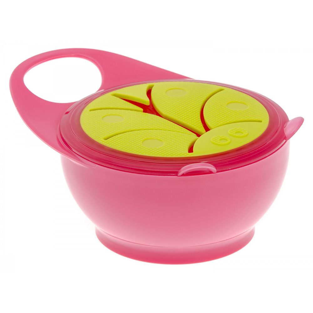 Brother Max Snack Pot Bowl 9+ Months Pink-Green 1's BM307PG - Easy Pharmacy LLC