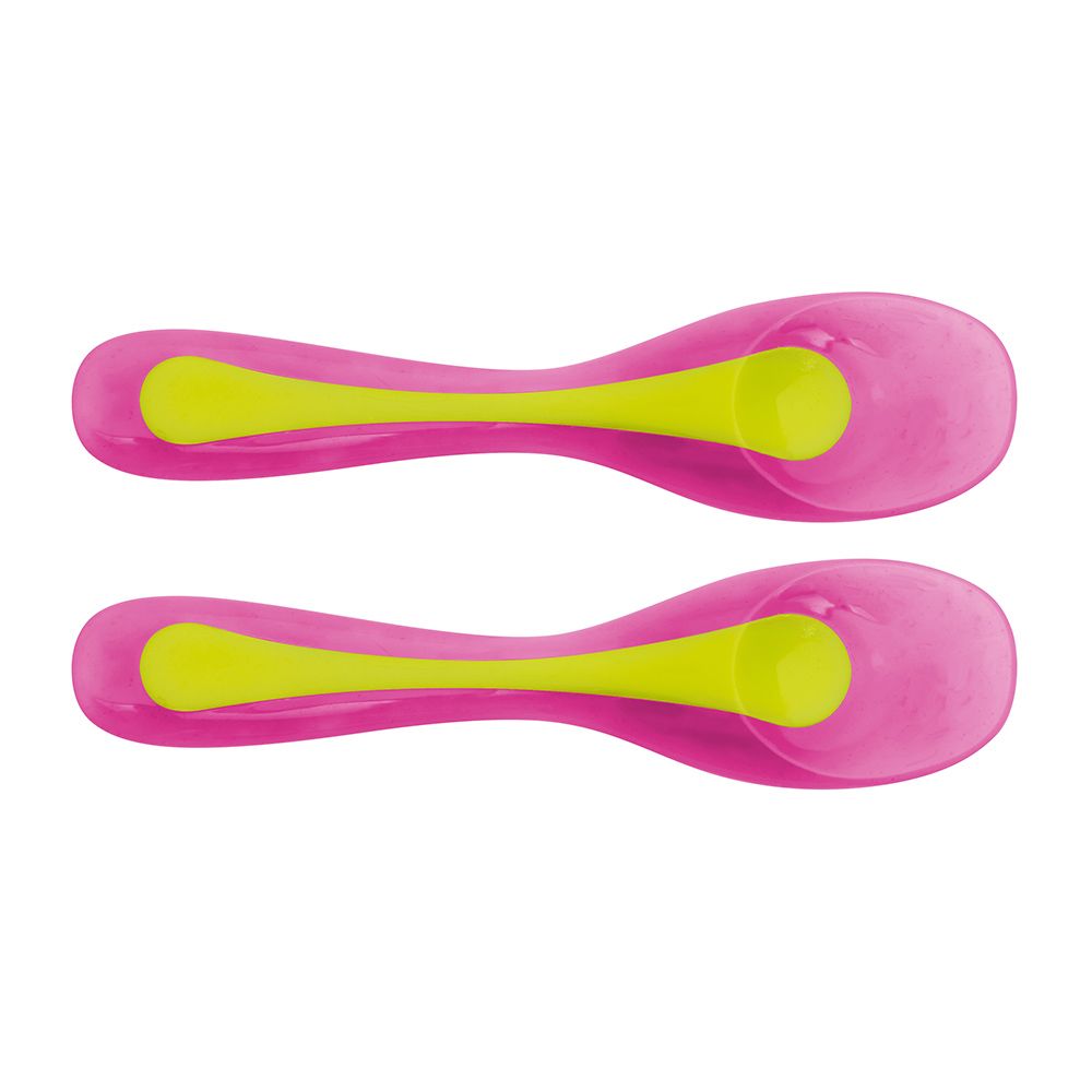 Brother Max Travel Spoons 4+ Months Pink-Green 2's BM309PG - Easy Pharmacy LLC