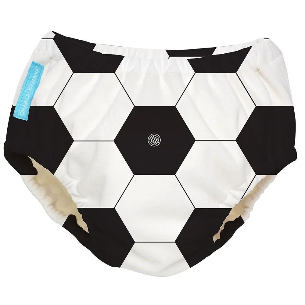 Charlie Banana 2-in-1 Reusable Swim Diaper Training Pants Soccer Large 1's 8870231 - Easy Pharmacy LLC