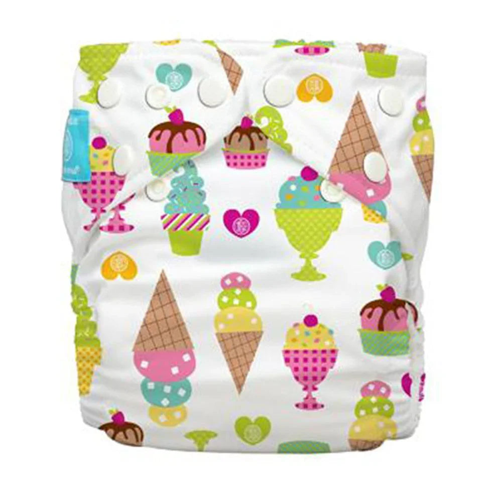 Charlie Banana 1 Reusable Cloth Diaper + 2 Reusable Inserts One Size Gelato 1's 888208 - Easy Pharmacy LLC
