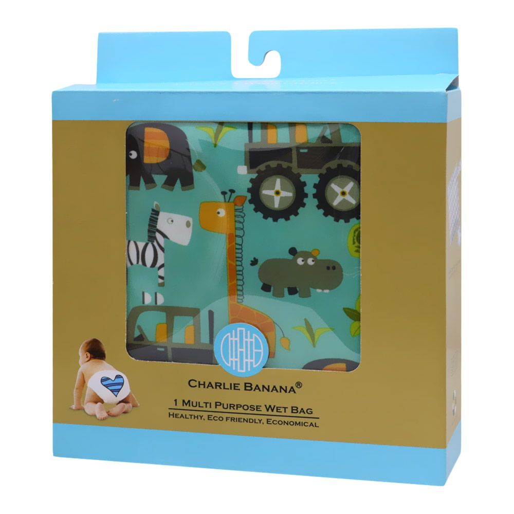 Charlie Banana Multi Purpose Wet Bag Gone Safari 1's 888335 - Easy Pharmacy LLC
