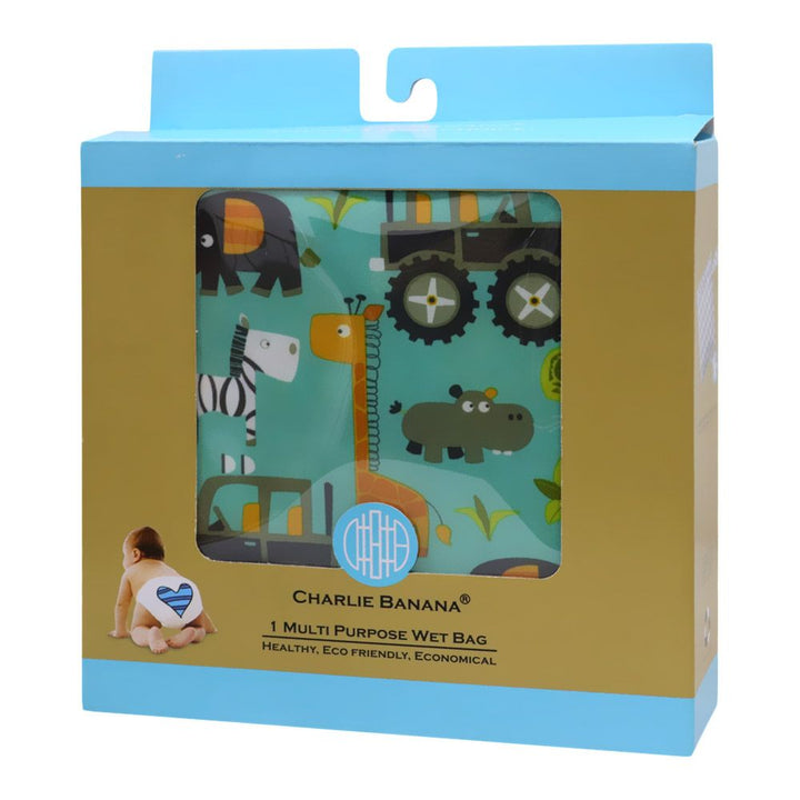Charlie Banana Multi Purpose Wet Bag Gone Safari 1's 888335 - Easy Pharmacy LLC