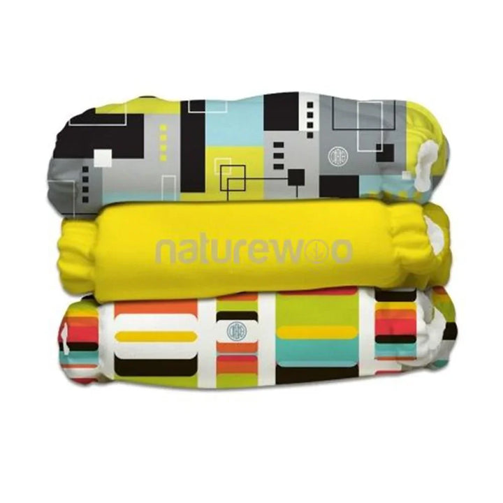 Charlie Banana Reusable Diapering System 3 One Size Diapers + 6 Inserts Artist Hybrid 1's 888369 - Easy Pharmacy LLC