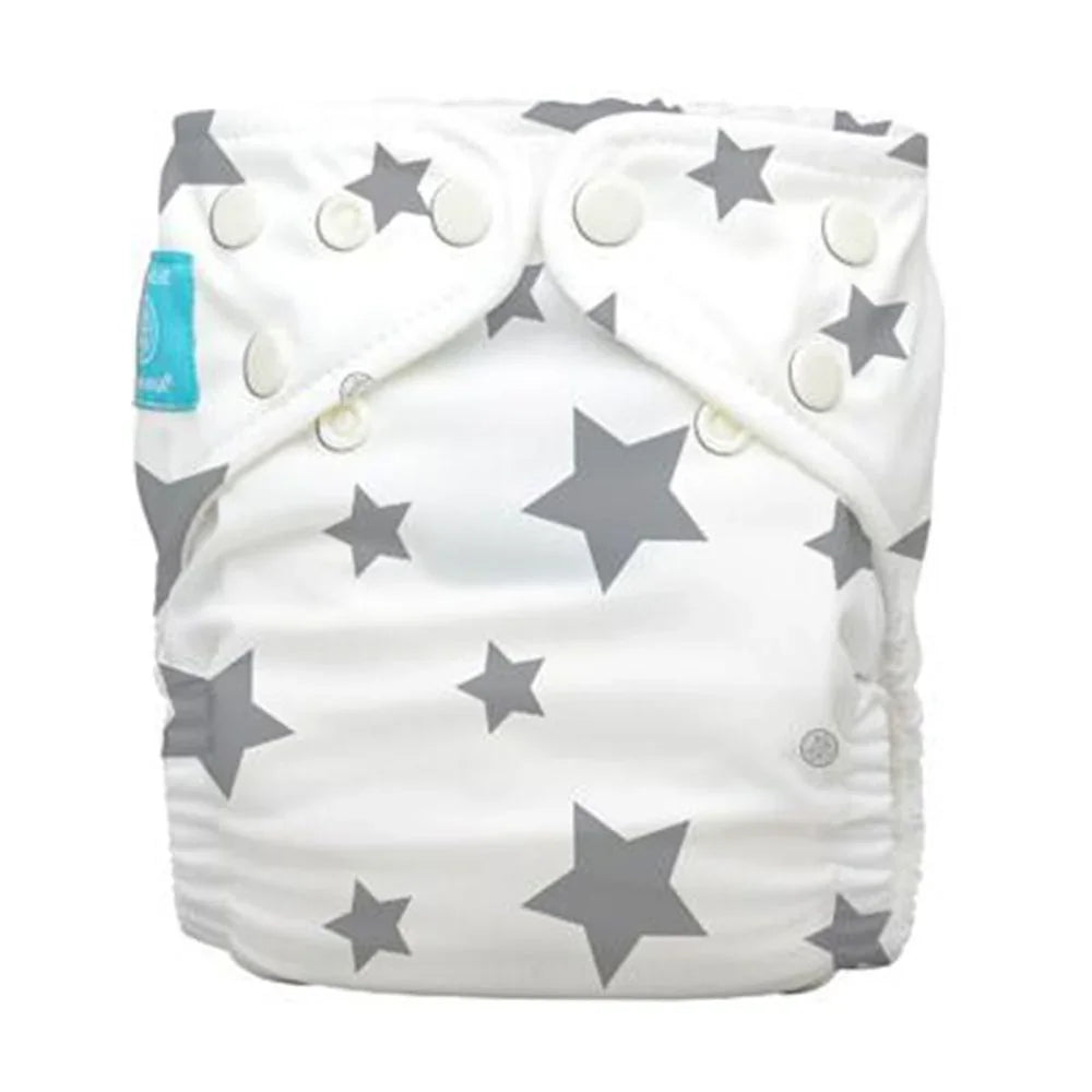 Charlie Banana Reusable Diapering System 1 One Size Cloth Diaper + 2 Reusable Hemp Inserts Star 1's 888707 - Easy Pharmacy LLC