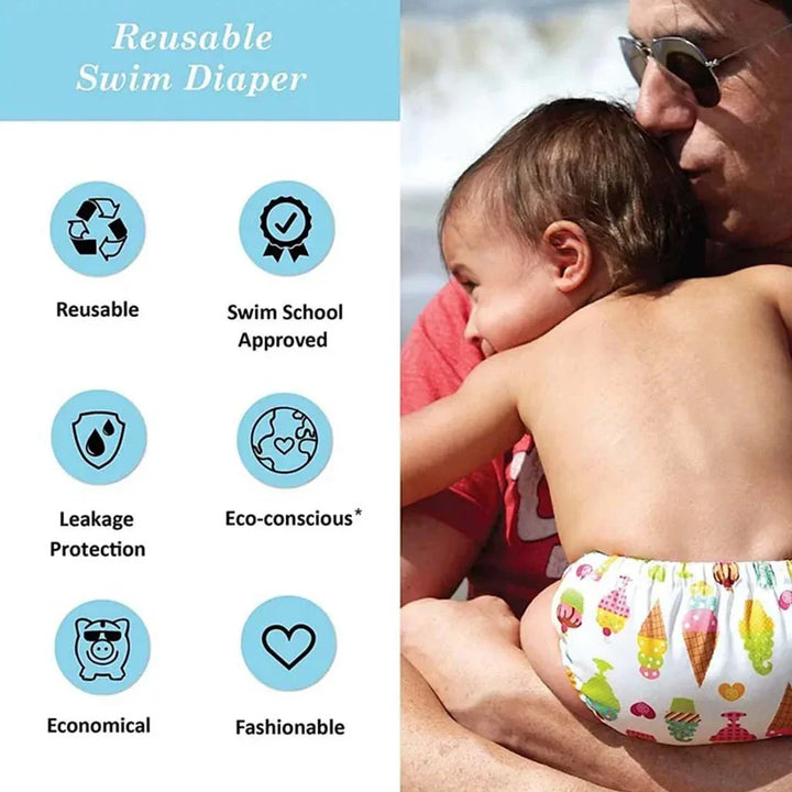 Charlie Banana 2-In-1 Reusable Swim Diaper & Training Pants White, Small, Pack of 1's - Easy Pharmacy LLC