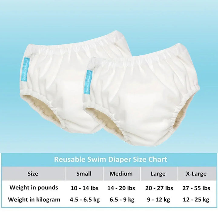 Charlie Banana 2-In-1 Reusable Swim Diaper & Training Pants White, Small, Pack of 1's - Easy Pharmacy LLC