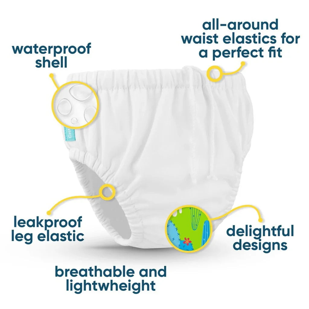 Charlie Banana 2-In-1 Reusable Swim Diaper & Training Pants White, Small, Pack of 1's - Easy Pharmacy LLC