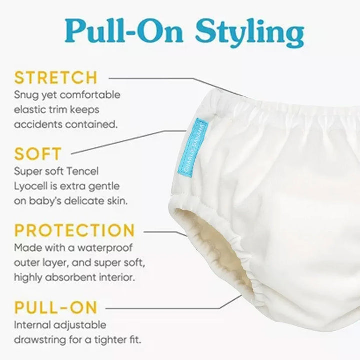 Charlie Banana 2-In-1 Reusable Swim Diaper & Training Pants White, Small, Pack of 1's - Easy Pharmacy LLC