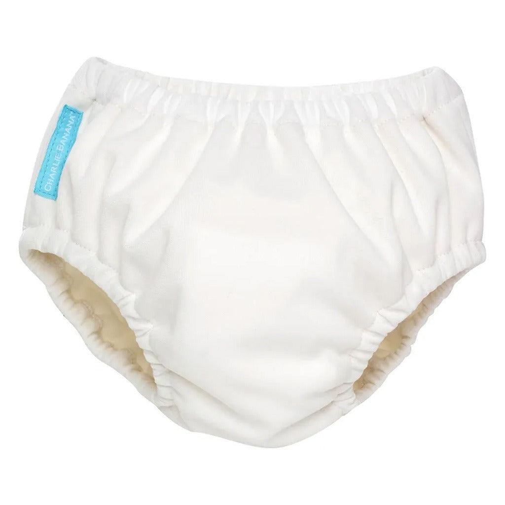Charlie Banana 2-In-1 Reusable Swim Diaper & Training Pants White, Medium, Pack of 1's - Easy Pharmacy LLC