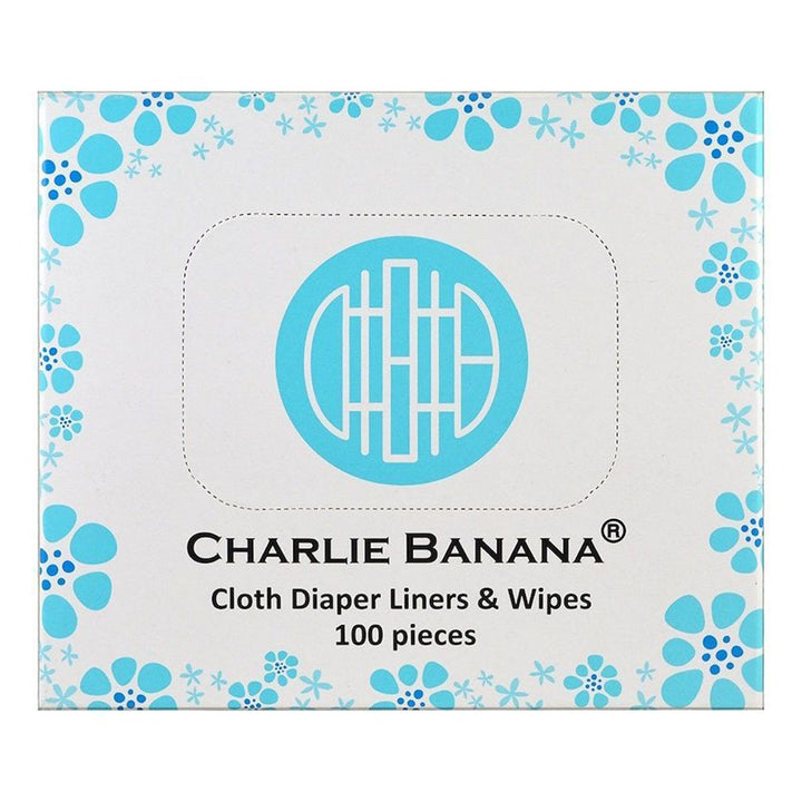 Charlie Banana 2-In-1 Cloth Diaper Liners & Wipes, Pack of 100's - Easy Pharmacy LLC