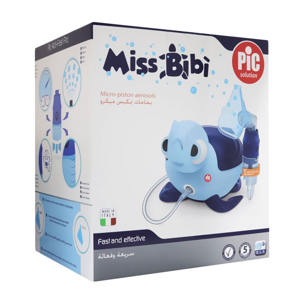Pic Solution Miss BiBì Micro-Piston Tortoise Nebulizer for children - Easy Pharmacy LLC
