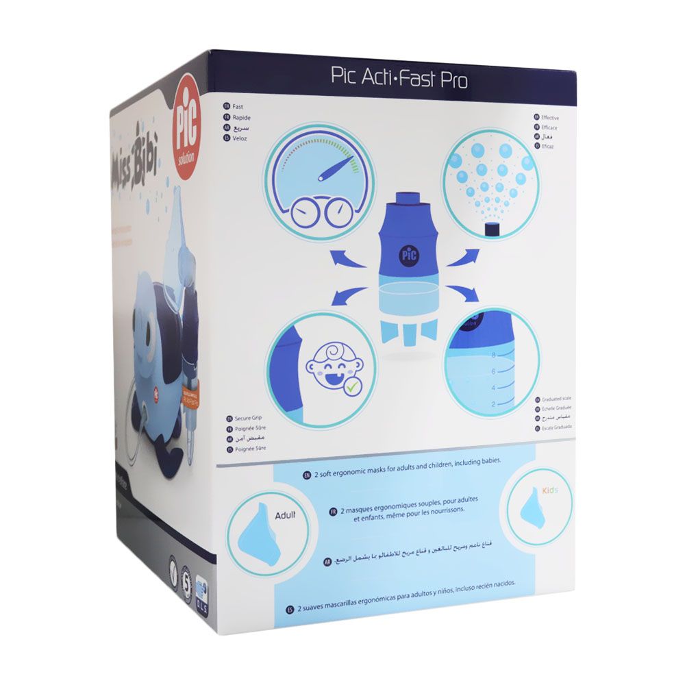 Pic Solution Miss BiBì Micro-Piston Tortoise Nebulizer for children - Easy Pharmacy LLC