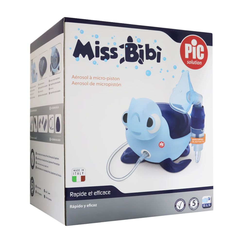 Pic Solution Miss BiBì Micro-Piston Tortoise Nebulizer for children - Easy Pharmacy LLC