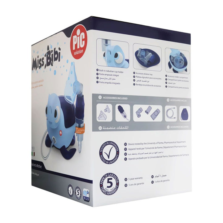 Pic Solution Miss BiBì Micro-Piston Tortoise Nebulizer for children - Easy Pharmacy LLC