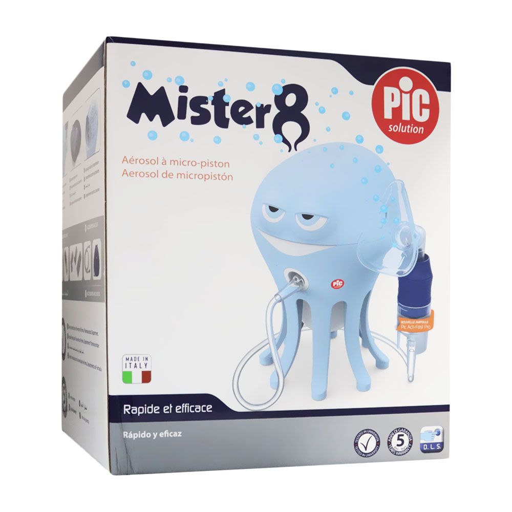 Pic Solution Mister 8 Micro-Piston Octopus Nebulizer for children - Easy Pharmacy LLC