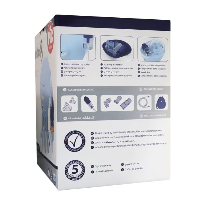 Pic Solution Mister 8 Micro-Piston Octopus Nebulizer for children - Easy Pharmacy LLC