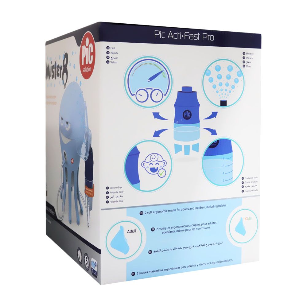 Pic Solution Mister 8 Micro-Piston Octopus Nebulizer for children - Easy Pharmacy LLC
