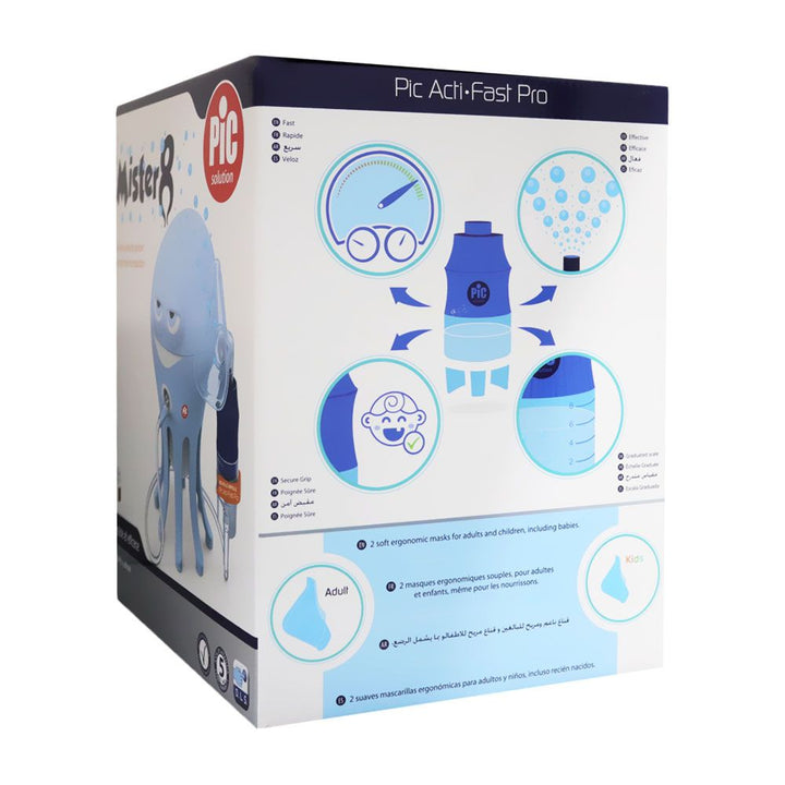 Pic Solution Mister 8 Micro-Piston Octopus Nebulizer for children - Easy Pharmacy LLC