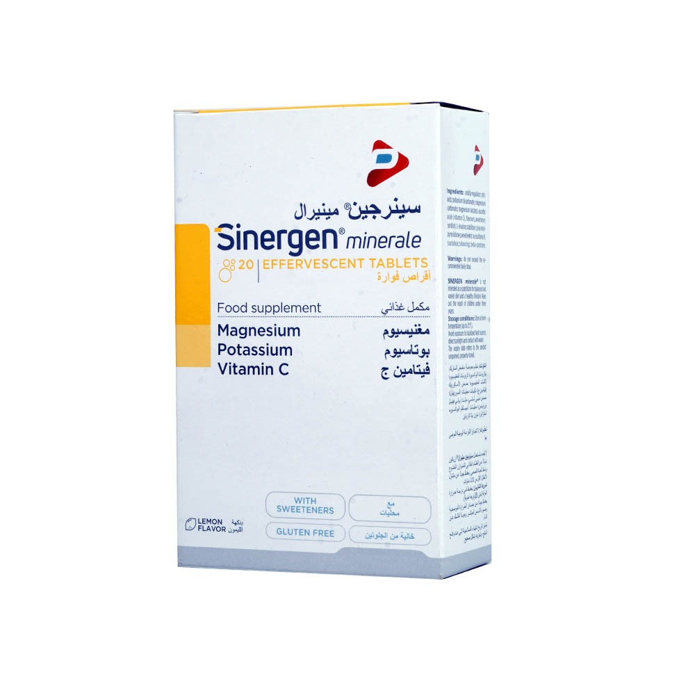 Sinergen Minerale Effervescent Tablets 20's - Easy Pharmacy LLC
