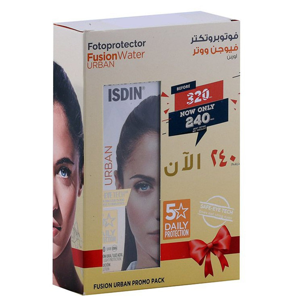 Isdin Fotoprotector Fusion Water Urban SPF30 50 mL 1+1 PROMO PACK - Easy Pharmacy LLC