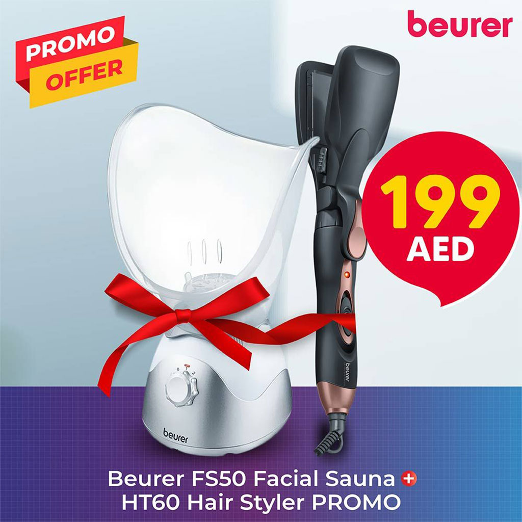 Beurer FS50 Facial Sauna + Beurer HT60 StylePro Hair Styler Promo Pack - Easy Pharmacy LLC