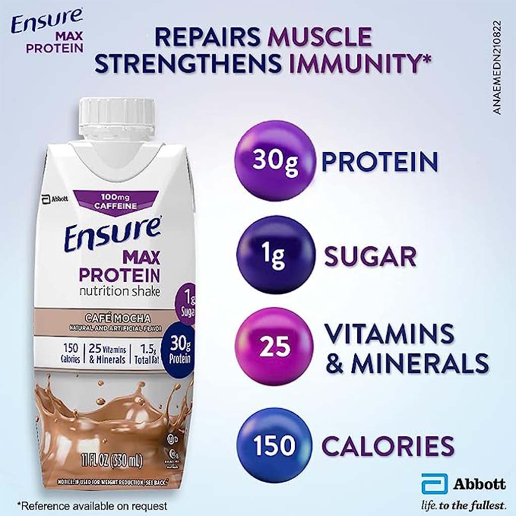 Ensure Max Protein Nutrition Shake Café Mocha 330 mL - Easy Pharmacy LLC
