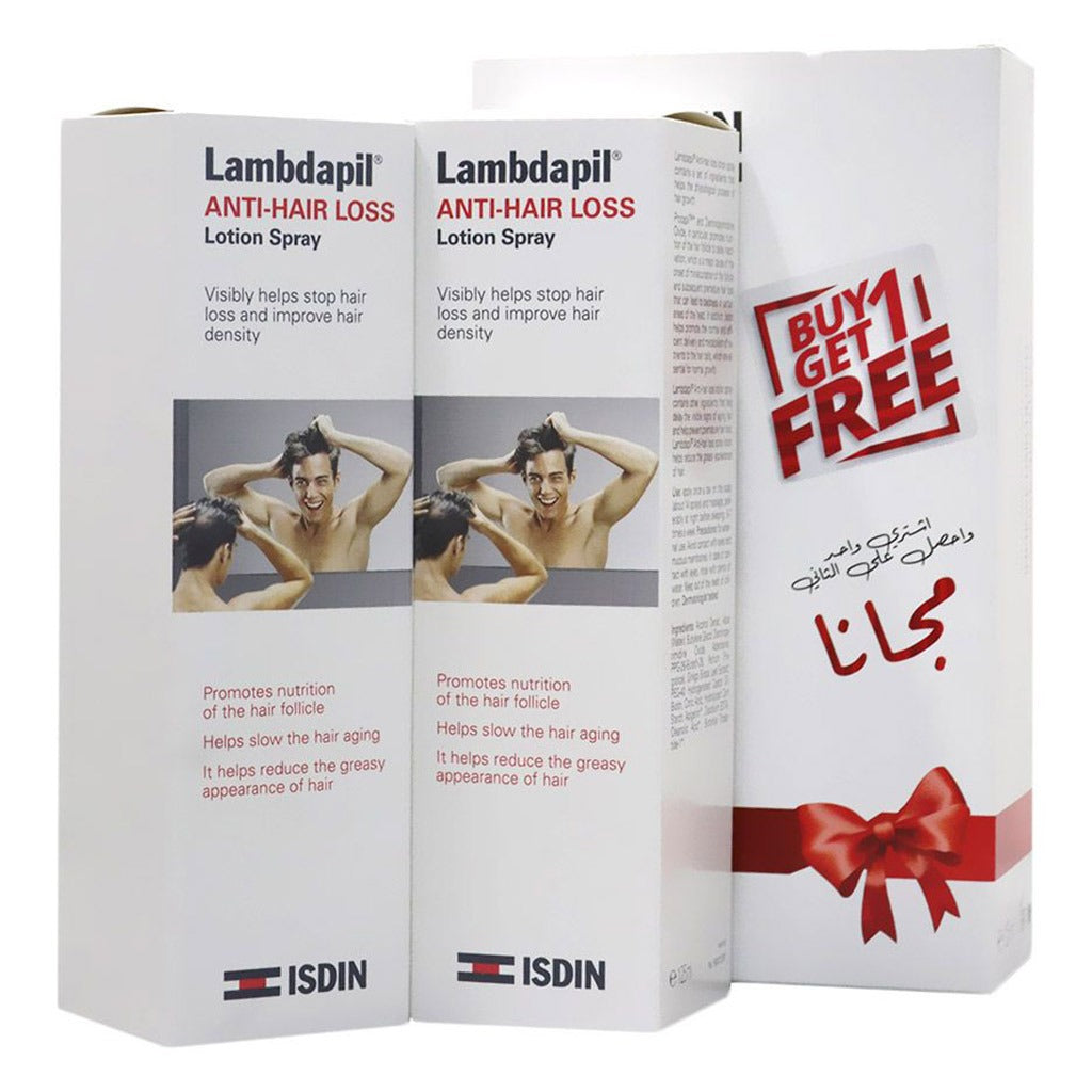 Isdin Lambdapil Anti-Hair Loss Spray 1+1 Promo Pack - Easy Pharmacy LLC